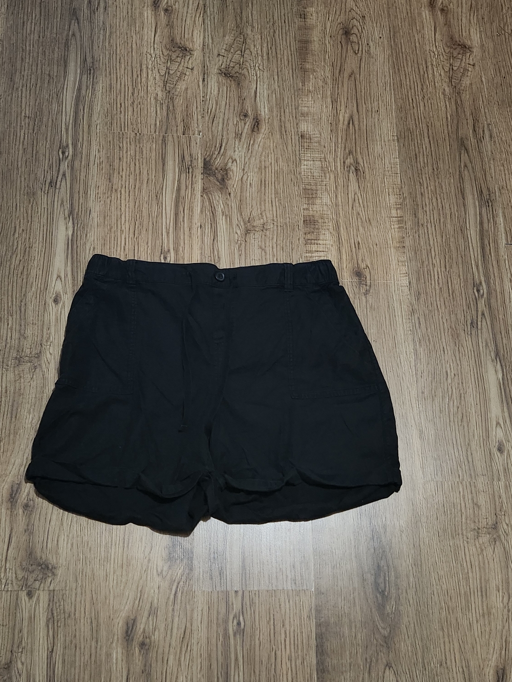 Lane Bryant Black High-Waist Pull-On Shorts